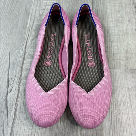 Rothys The Flat In Begonia Pink Rare Size 8 - Picture 3 of 8